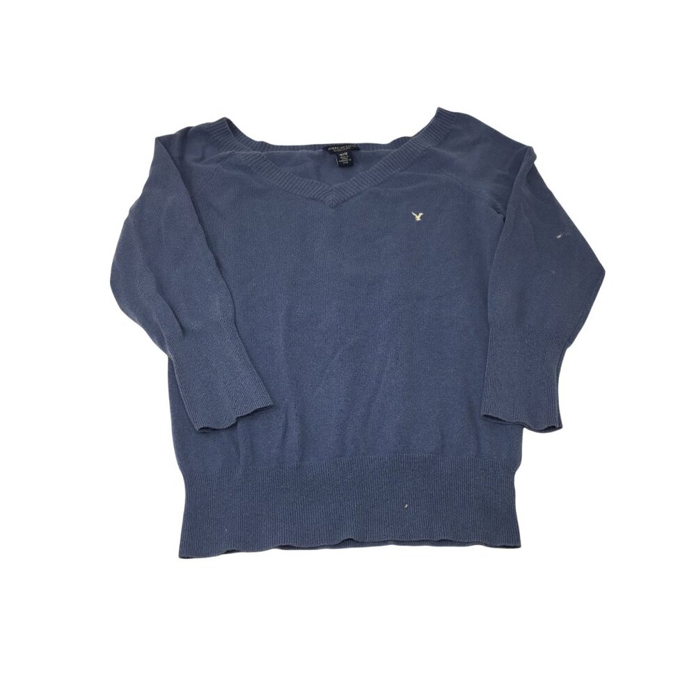 American Eagle Outfitters Women's Blue Long Sleeve Shirt Size Medium - Picture 2 of 8